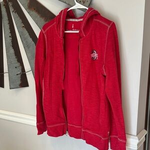 Tommy Bahama Red Zip-Up Hoodie